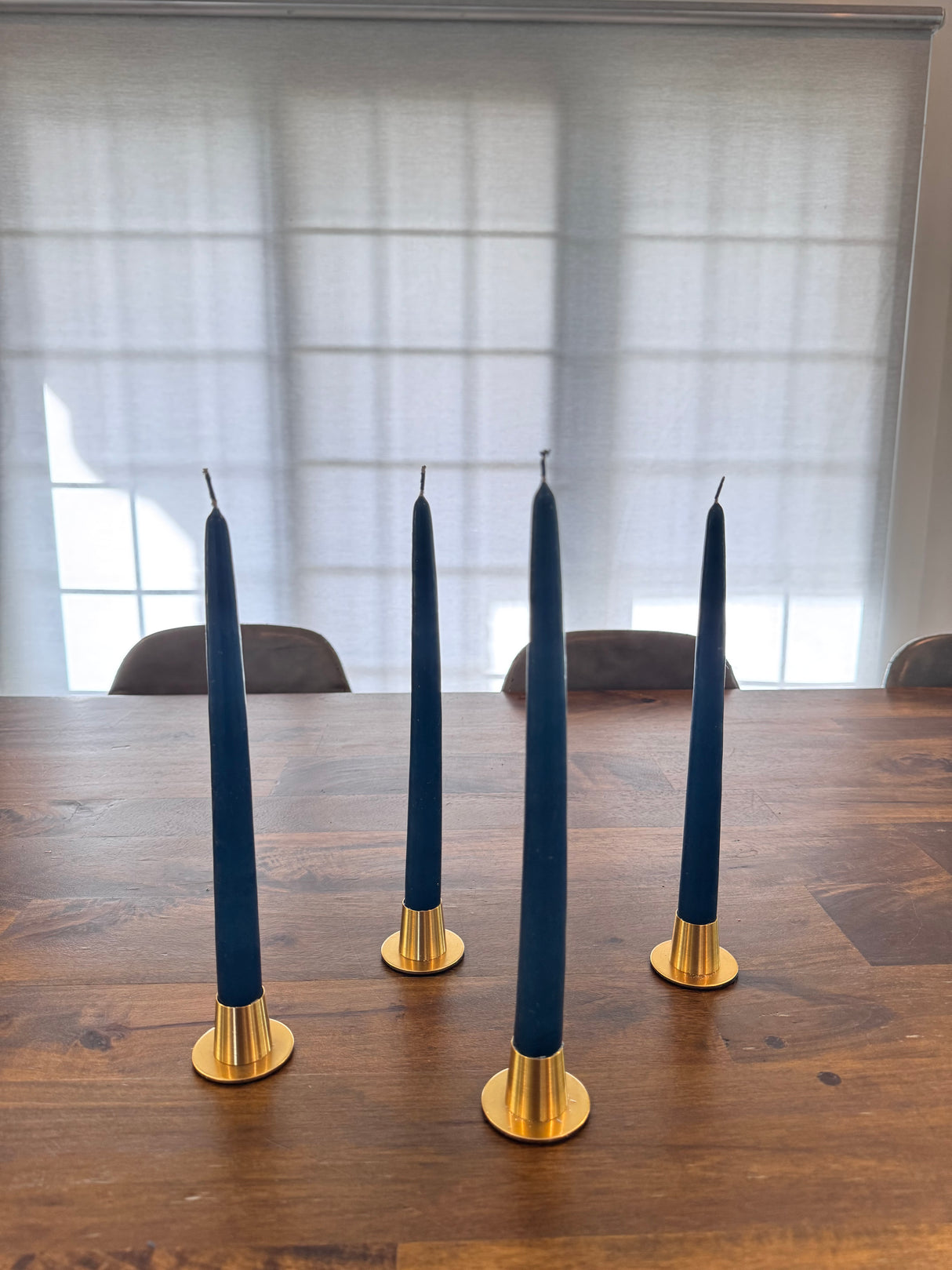 Navy Blue Taper-candles