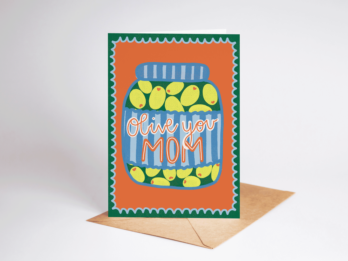 Olive You Mom Mother's Day Greeting Card