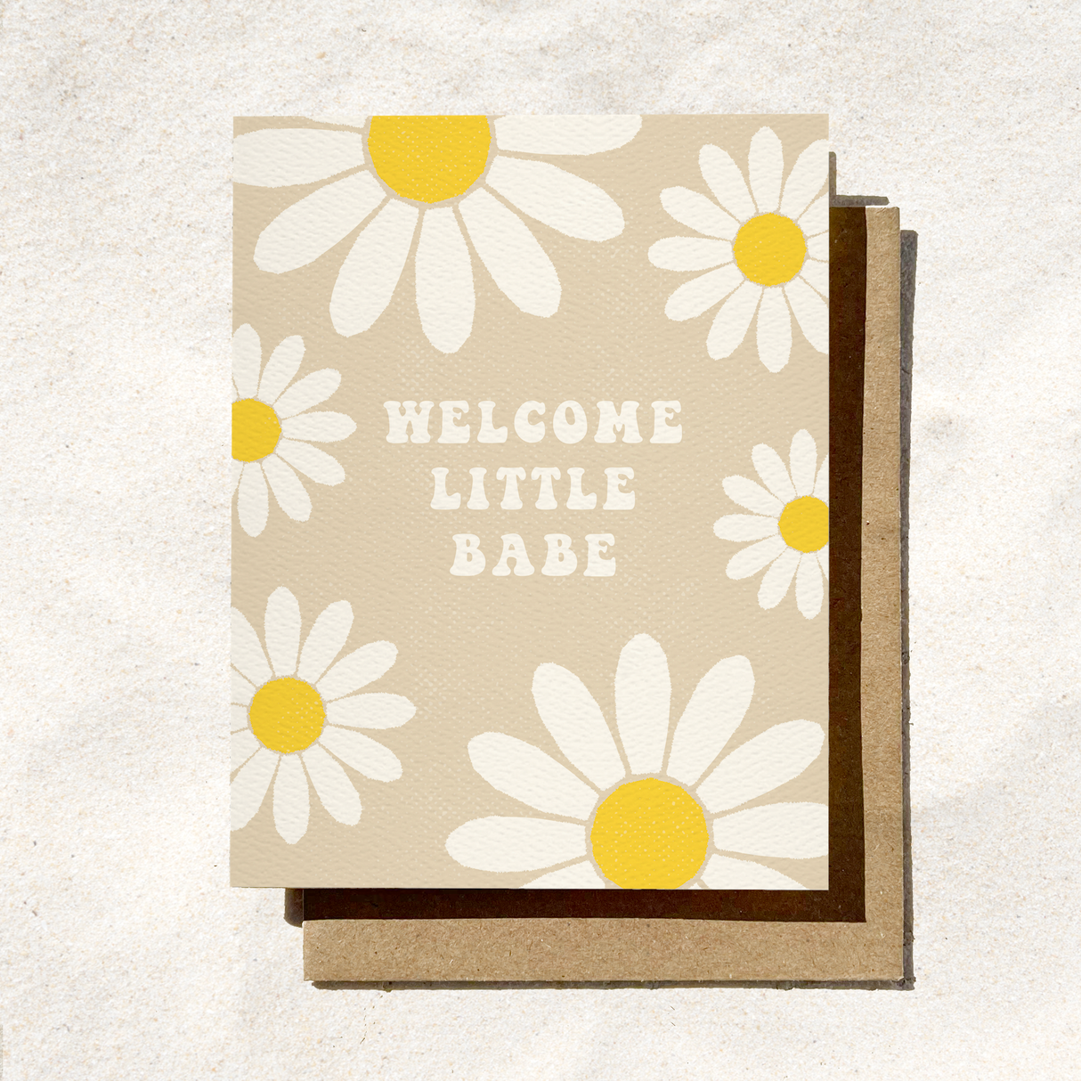 Welcome Little Babe Card | New Baby Card | Fall Floral