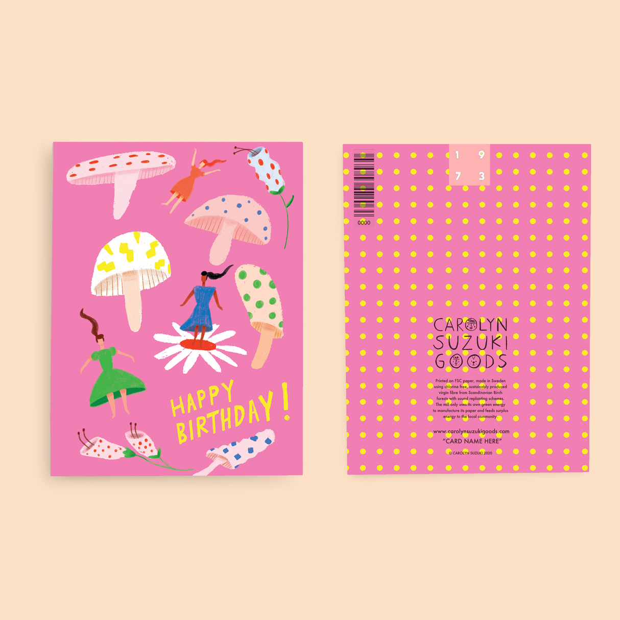 FUN WITH FUNGI - Birthday Card