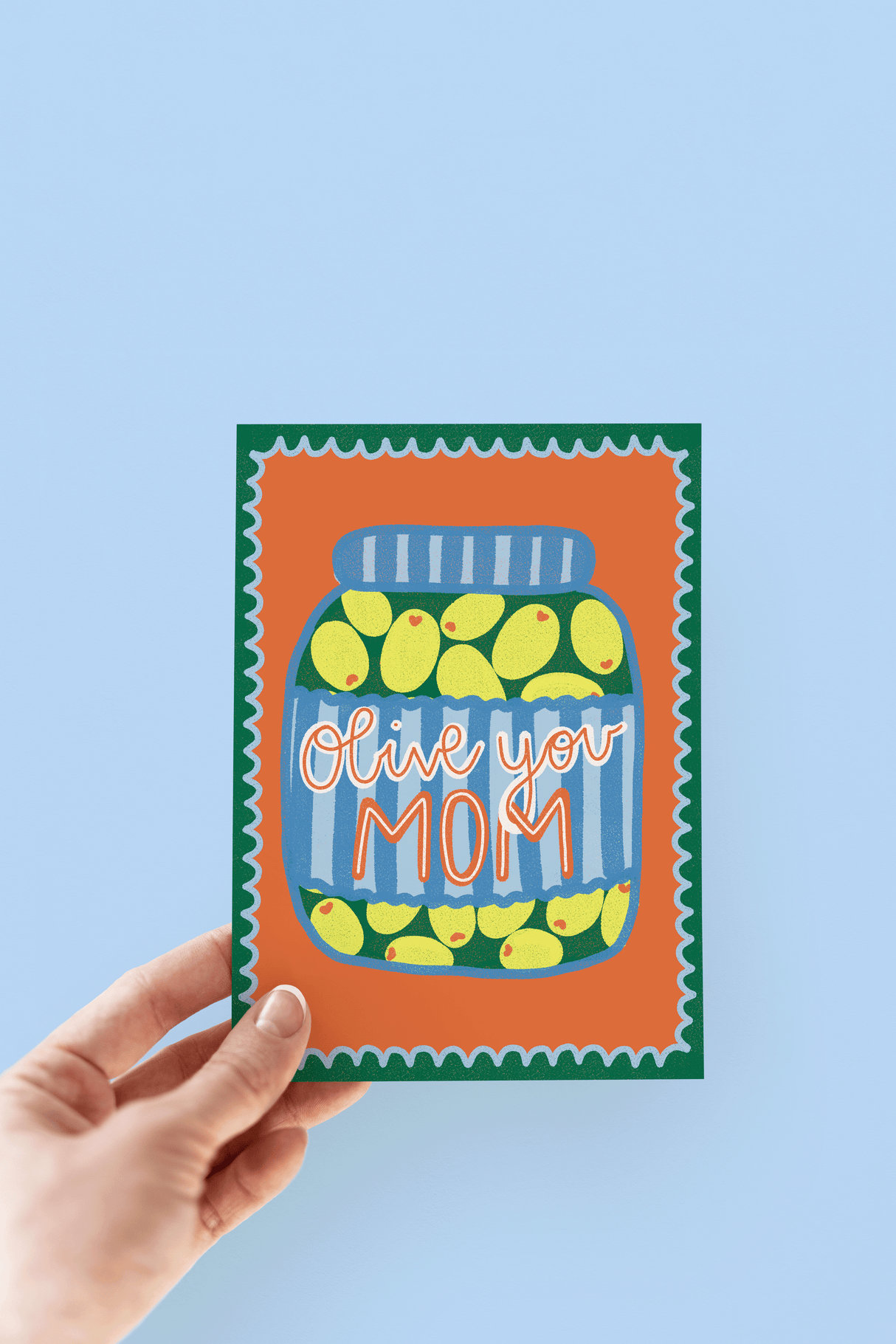 Olive You Mom Mother's Day Greeting Card