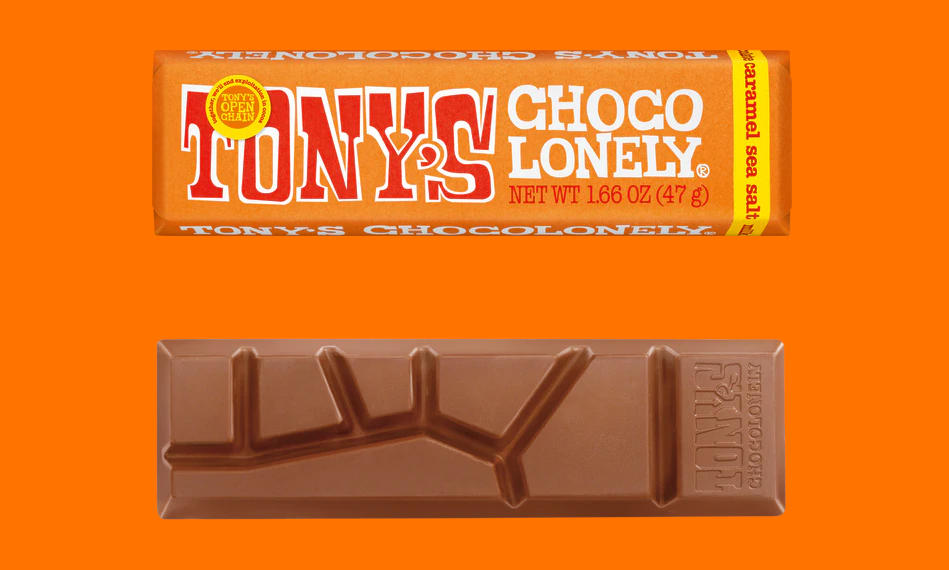 Tony's Chocolonely: Milk Caramel Sea Salt Mini Bar