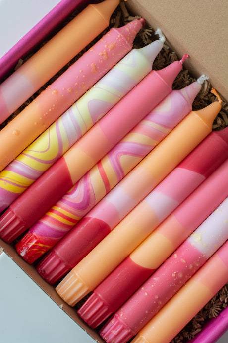 Taper candles - Sunset Mix