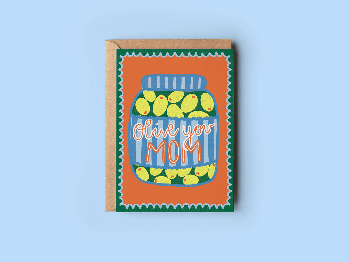 Olive You Mom Mother's Day Greeting Card