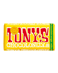 Tony's Chocolonely milk chocolate honey almond nougat