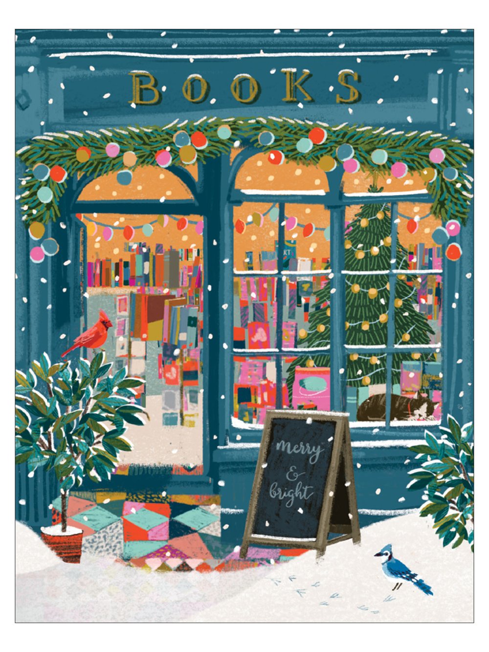 Card: Holiday Bookstore