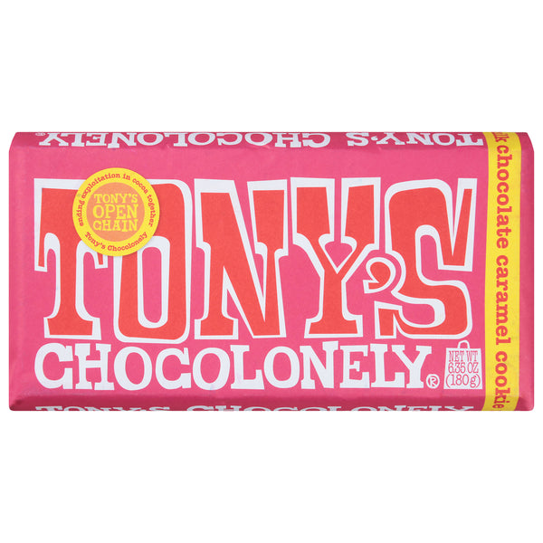 Tony's Chocolonely Milk Chocolate, Caramel Cookie